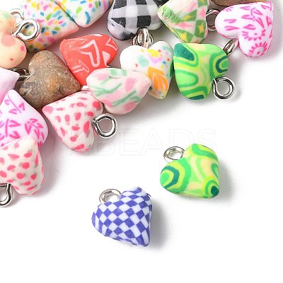 26Pcs 13 Colors Handmade Polymer Clay Charms CLAY-FS0001-45-1