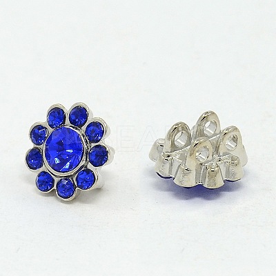 Alloy Multi-Strand Rhinestone Links X-ALRI-H213-05P-1
