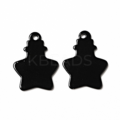 Spray Painted 201 Stainless Steel Pendants STAS-G304-02-1