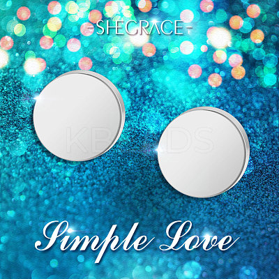 Stainless Steel Stud Earrings JE686A-1