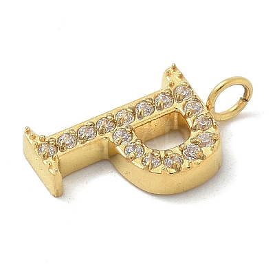 Ion Plating(IP) 304 Stainless Steel Micro Pave Cubic Zirconia Pendants STAS-Z107-03G-15-1