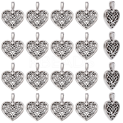 80Pcs Tibetan Style Alloy Pendants FIND-SP0004-61-1