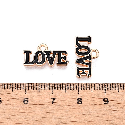 Valentine's Day Theme Alloy Enamel Pendants ENAM-T020-50D-01-1