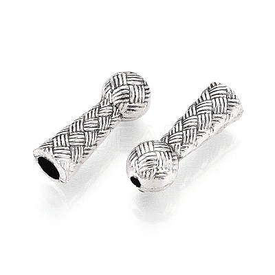 Tibetan Style Alloy End Caps TIBE-T016-05AS-1