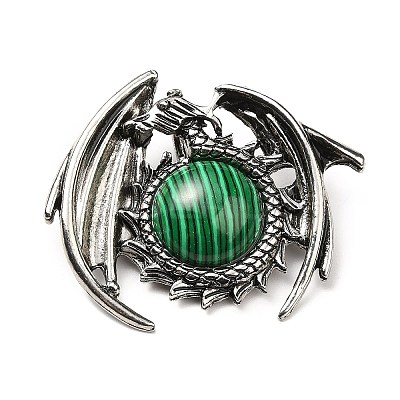 Synthetic Malachite Pendants G-B033-05AS-17-1