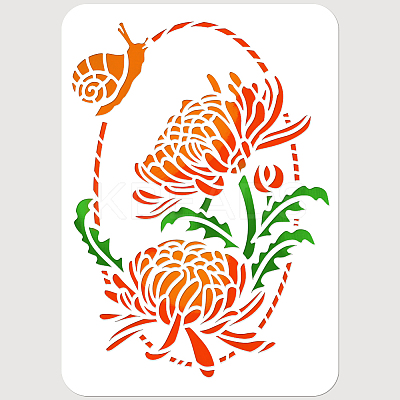 PET Hollow Out Drawing Painting Stencils DIY-WH0421-0055-1