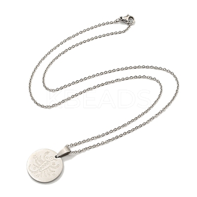 Non-Tarnish Constellation Pendant Necklaces NJEW-S422-04P-08-1