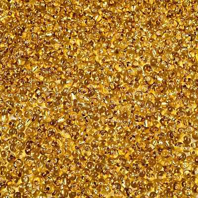 6/0 Baking Paint Transparent Fringe Glass Seed Beads X1-SEED-N006-06C-1
