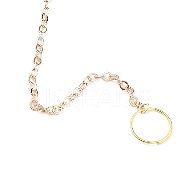 Brass Big Pendant Decorations HJEW-M005-04C-G-1