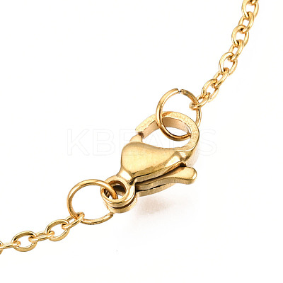 201 Stainless Steel Pendant Necklaces NJEW-T009-JN064-2-45-1