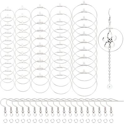 Ring 304 Stainless Steel Wire Pendants STAS-UN0015-21P-1
