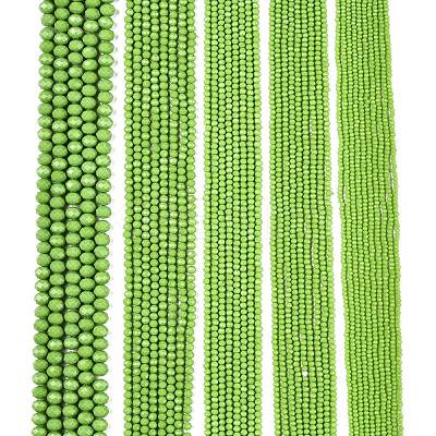 Opaque Solid Color Imitation Jade Glass Beads Strands EGLA-A044-P4mm-D30-1