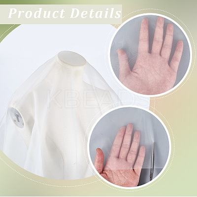 Organza Fabric DIY-WH20050-60B-1
