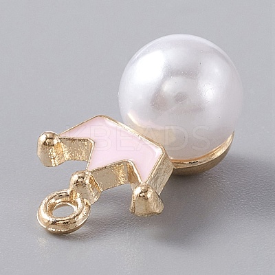 Resin Imitation Pearl Pendants FIND-TAC0002-041A-1