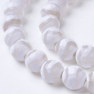 Natural Agate Beads Strands X-G-G752-01-8mm-1