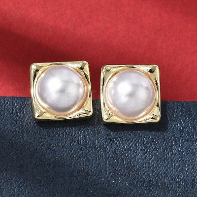 Brass Stud Earring EJEW-H180-02G-1