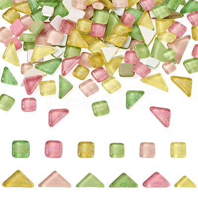240Pcs 2 Style Transparent Glass Cabochons GLAA-EL0001-02A-1