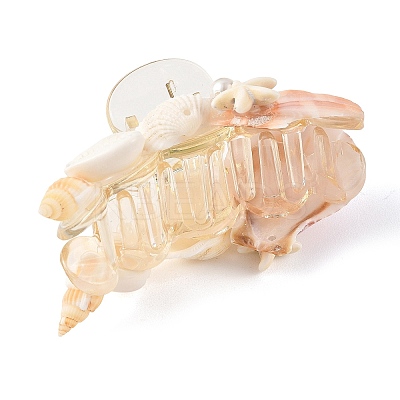 Shell & Starfish Shape Natural Shell Hair Claw Clips PHAR-TA000008-1