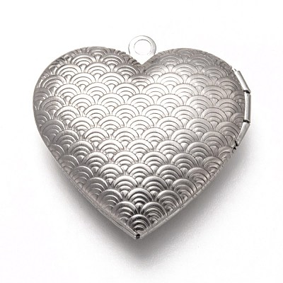 Tarnish Resistant 316 Stainless Steel Locket Pendants STAS-P268-05P-1