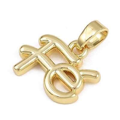 Brass Pendants KK-Z123-22G-01-1