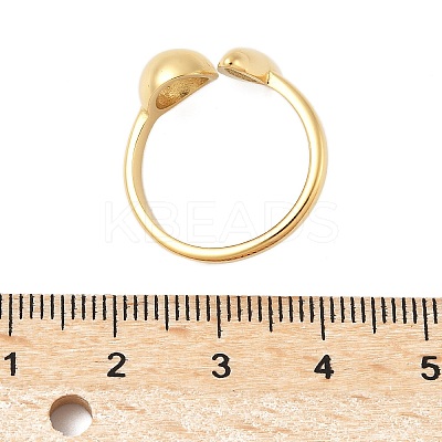 304 Stainless Steel Open Cuff Rings LS-RJEW-S627-01B-G-1