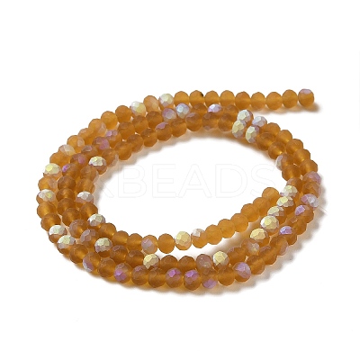 Transparent Glass Beads Strands EGLA-A044-T4mm-MB02-1