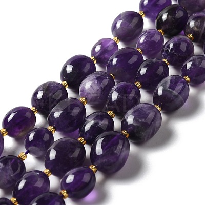 Natural Amethyst Beads Strands G-B028-B10-1