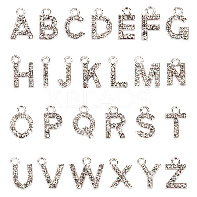2 Sets Alloy Rhinestone Charms ENAM-TA0008-99P-1