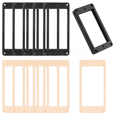 6Sets 2 Colors Alloy Humbucker Cover Guitar Pickup Frame Mounting Ring AJEW-FG0001-83-1