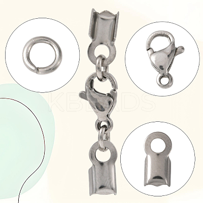 20Pcs 304 Stainless Steel Lobster Claw Clasps STAS-YW0003-19-1