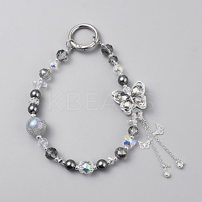 Glass & Resin Beaded Mobile Phone Straps AJEW-SZC0003-06A-1
