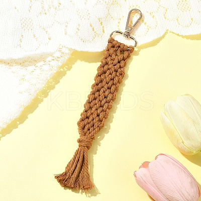 Hand-woven Cotton Pendant Decoration HJEW-YW00039-04-1