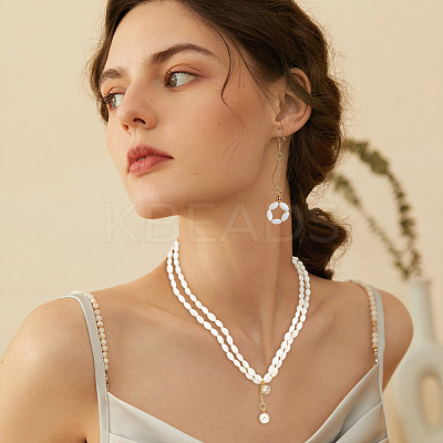 4 Strands Natural Freshwater Shell Beads Strands SHEL-NB0001-53-1
