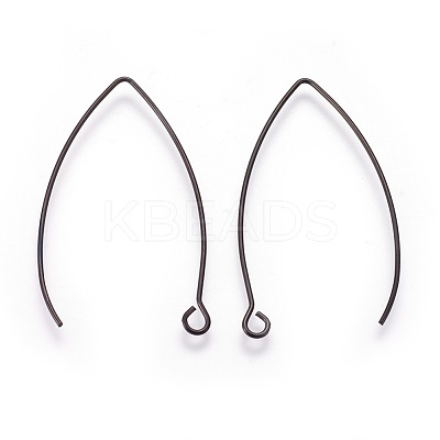 304 Stainless Steel Earring Hooks Ion Plating(IP) STAS-O119-03B-02-1