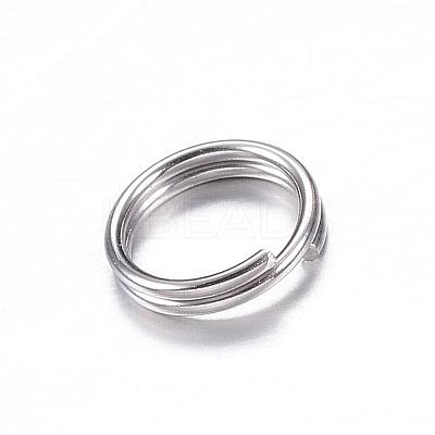 Tarnish Resistant 201 Stainless Steel Split Rings STAS-P092-03-1