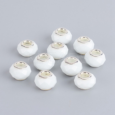 Faceted Glass European Beads GPDL-E004-01E-1