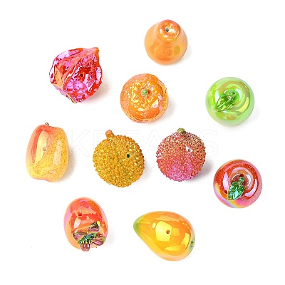 Electroplate Opaque Resin Beads RESI-CJC0006-037-1