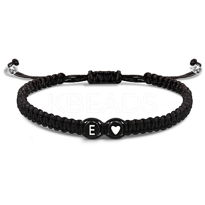 304 Stainless Steel Alphabet Beads Braided Bead Bracelets RY3090-5-1
