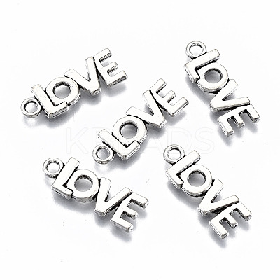 Tibetan Style Alloy Pendants TIBEP-N009-053AS-RS-1