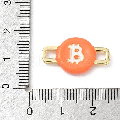 Brass Enamel Connector Charm KK-CBA4231-01A-G-1