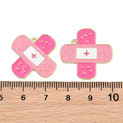 Medical Theme Alloy Enamel Pendants AL-CBA2919-03G-02B-1