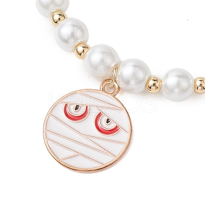 Alloy Enamel Charm Bracelets BJEW-JB10851-04-1