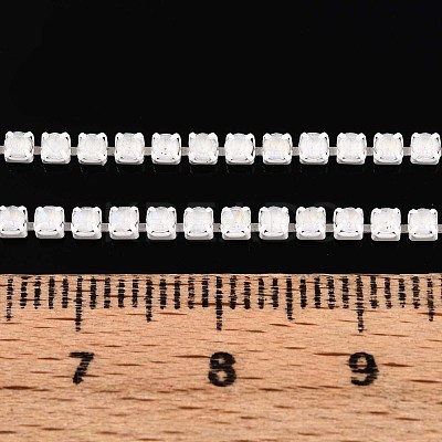 Iron Rhinestone Glass Cup Chain CH-U001-01K-1