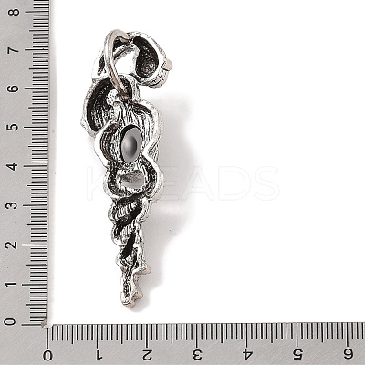 Natural Obsidian Pendants G-A224-03AS-02-1