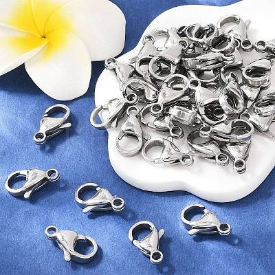 Tarnish Resistant 304 Stainless Steel Lobster Claw Clasps LS-X-STAS-AB16-1