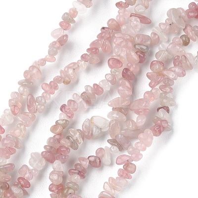 Natural Madagascar Rose Quartz Beads Strands G-G0003-B05-1
