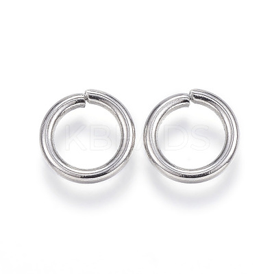 Tarnish Resistant 304 Stainless Steel Open Jump Rings X-STAS-E113-11P-1