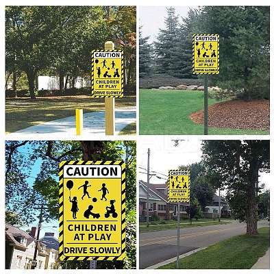 UV Protected & Waterproof Aluminum Warning Signs AJEW-WH0111-D-10-1