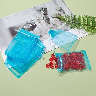 Organza Gift Bags with Drawstring OP-R016-10x15cm-17-1