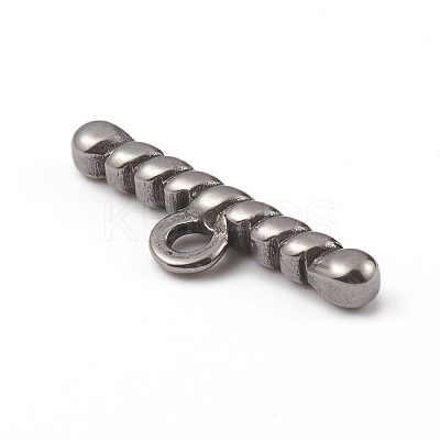 Non-Tarnish 304 Stainless Steel Toggle Clasps Parts LS-STAS-D170-02P-1